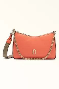 Кожаная сумка через плечо Primula Furla, красный