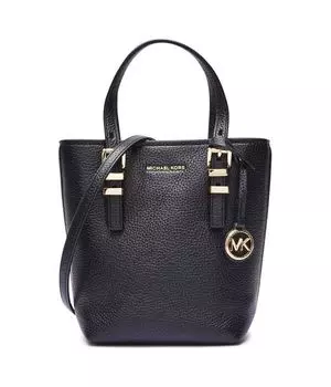 Кожаная сумка через плечо Quinn Michael Kors, черный