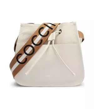 Кожаная сумка через плечо Ракель Coccinelle, экрю