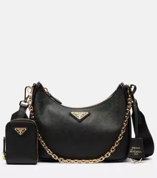 Кожаная сумка через плечо Re-Edition 2005 Prada, черный