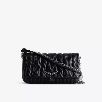 Кожаная сумка через плечо Rock Eternal Zadig&Voltaire, цвет noir