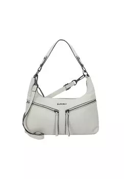 Кожаная сумка через плечо Rock Ruby 32 см BURKELY, цвет Wheely White