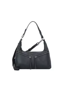 Кожаная сумка через плечо Rock Ruby 32 см BURKELY, цвет Bold Black