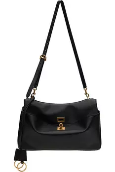 Кожаная сумка через плечо Rodeo Balenciaga, черный