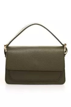 Кожаная сумка через плечо с цепочкой Massimo Castelli, зеленый