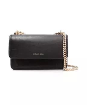 Кожаная сумка через плечо с цепочкой Michael Kors, коричневый