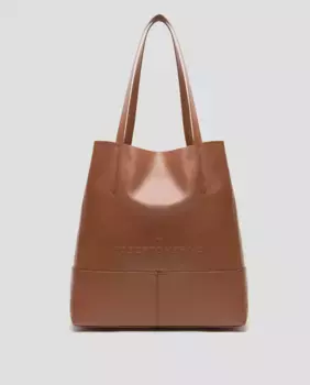 Кожаная сумка через плечо с гравировкой спереди Roberto Verino, коричневый