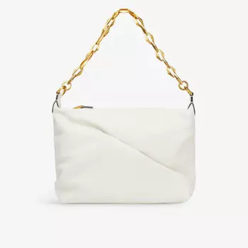 Кожаная сумка через плечо с мягкой подкладкой Jimmy Choo, желтый