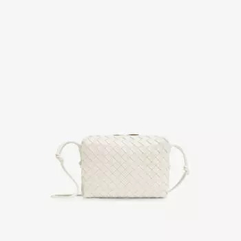 Кожаная сумка через плечо с петлей Bottega Veneta, желтый