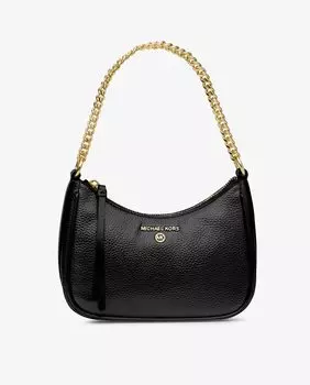 Кожаная сумка через плечо с подвеской Jet Set с ручкой-цепочкой Michael Michael Kors, черный
