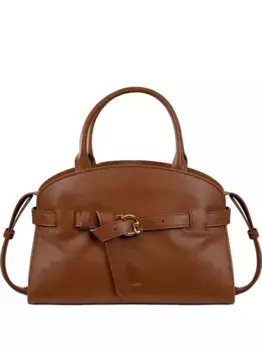 Кожаная сумка через плечо с пряжкой на ремне Coccinelle, коричневый