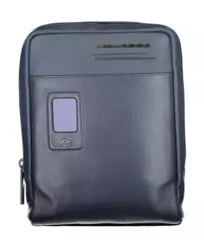 Кожаная сумка через плечо с внутренними карманами Piquadro, синий