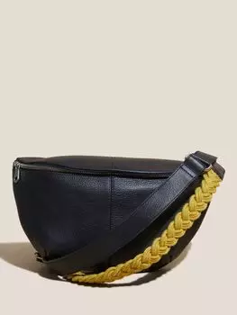 Кожаная сумка через плечо Sebby White Stuff, темно-синий