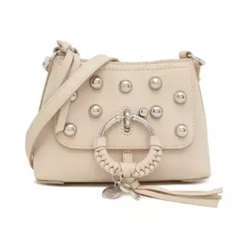 Кожаная сумка через плечо See by Chlo, бежевый