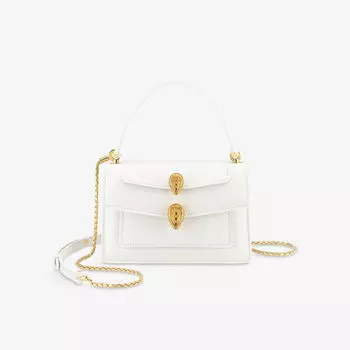 Кожаная сумка через плечо Serpenti Forever от Bvlgari x Alexander Wang Bvlgari, белый