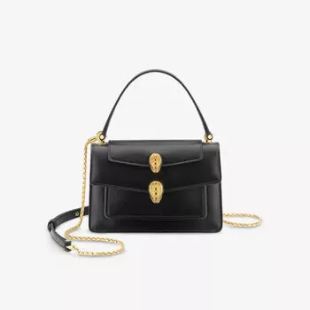 Кожаная сумка через плечо serpenti forever от bvlgari x alexander wang Bvlgari, черный