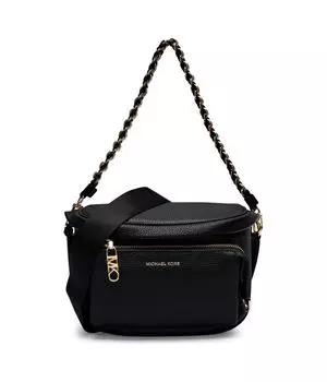 Кожаная сумка через плечо Slater Michael Kors, черный