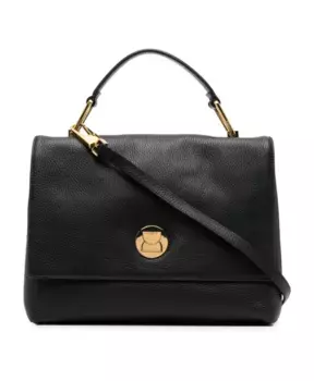 Кожаная сумка через плечо со съемной ручкой Coccinelle, черный