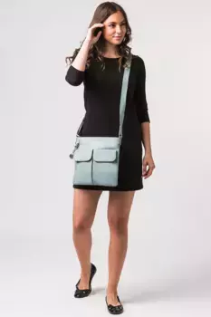 Кожаная сумка через плечо Soames Pure Luxuries London, синий