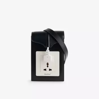 Кожаная сумка через плечо Socket Pabe Pabe, черный