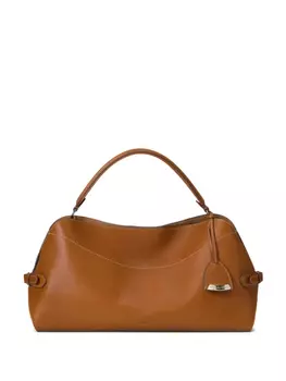 Кожаная сумка через плечо среднего размера Ralph Lauren Collection, коричневый