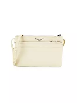 Кожаная сумка через плечо Stella Wings Zadig & Voltaire, цвет Flash