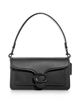 Кожаная сумка через плечо Tabby 26 COACH, цвет Black