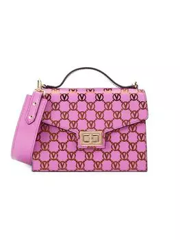 Кожаная сумка через плечо Titti с монограммой Mario Valentino, цвет Brilliant