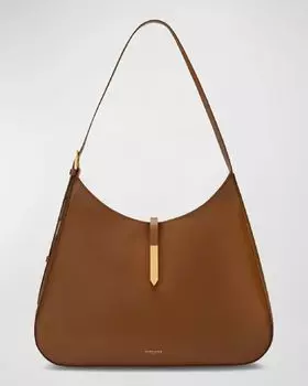Кожаная сумка через плечо Tokyo Midi DeMellier, цвет Black Smooth