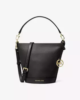 Кожаная сумка через плечо Townsend, трансформируемая в плечо Michael Michael Kors, черный