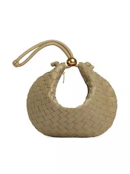 Кожаная сумка через плечо Turn Intrecciato Bottega Veneta