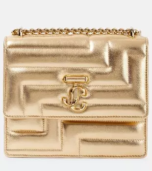 Кожаная сумка через плечо Varenne Quad Jimmy Choo, золотой