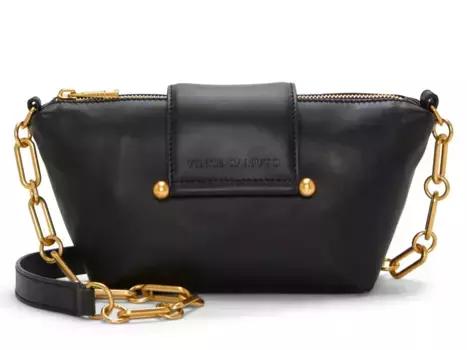 Кожаная сумка через плечо Vince Camuto Selah, черная