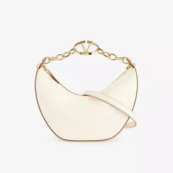 Кожаная сумка через плечо Vlogo Valentino Garavani, белый