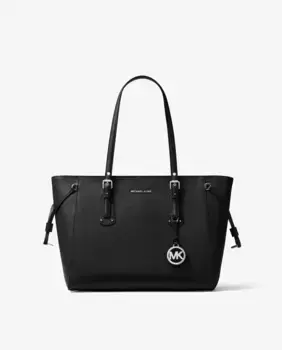 Кожаная сумка через плечо Voyager Michael Michael Kors, черный