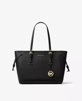 Кожаная сумка через плечо Voyager Michael Michael Kors, черный