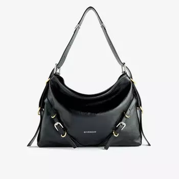 Кожаная сумка через плечо Voyou среднего размера Givenchy, черный