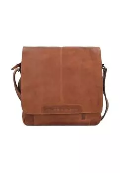 Кожаная сумка через плечо Wax 29 см The Chesterfield Brand, цвет Cognac