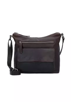 Кожаная сумка через плечо Wax Pull Up 25 см The Chesterfield Brand, коричневый