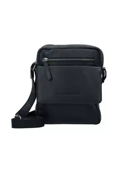 Кожаная сумка через плечо Wax Pull Up 20 см The Chesterfield Brand, черный