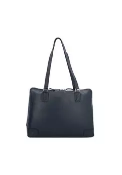 Кожаная сумка через плечо Wax с отделением для ноутбука 37 см The Chesterfield Brand, черный