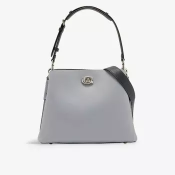 Кожаная сумка через плечо Willow Coach, мультиколор
