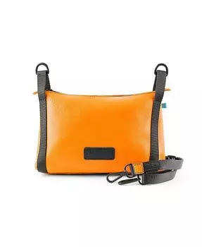 Кожаная сумка через плечо XBody от Lyndon, оранжевый