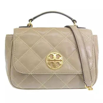 Кожаная сумка через плечо, женская, миндального цвета, небольшого размера TORY BURCH