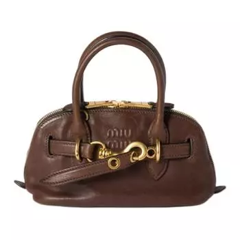 Кожаная сумка через плечо, женская мини-сумка Heatherwood MIU MIU