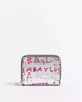 Кожаная сумка чихуахуа, трансформируемая в сумку через плечо Bimba y Lola, серебрянный