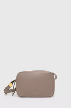 Кожаная сумка Coccinelle, бежевый