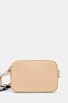 Кожаная сумка Coccinelle, бежевый