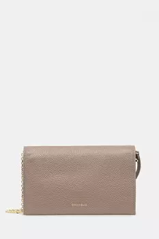 Кожаная сумка Coccinelle, бежевый