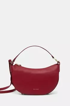 Кожаная сумка Coccinelle, бордовый